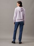 Purple Washed Cotton Monogram Hoodie  Women