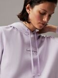 Purple Washed Cotton Monogram Hoodie  Women