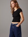 Black Tie Detail Open Back Top  Women
