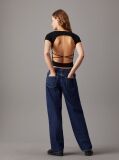 Black Tie Detail Open Back Top  Women