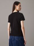 Μαύρο Slim T-shirt Με Μονόγραμμα  Γυναίκα