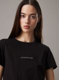 Μαύρο Slim T-shirt Με Μονόγραμμα  Γυναίκα