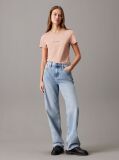 Πορτοκαλί Slim T-shirt Με Μονόγραμμα  Γυναίκα