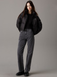 Black Cropped Down Puffer Jacket  Women