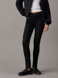 Black Mid Rise Skinny Jeans  Women