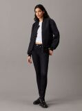 Black Mid Rise Skinny Jeans  Women