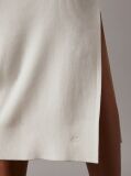 White Sculpted Knit Midi Dress  Women