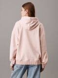 Pink Relaxed Cotton Terry Hoodie  Women