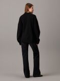 Black Relaxed Wool Blend Jumper  Women