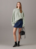 Green Relaxed Wool Blend Jumper  Women
