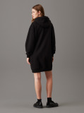 Black Monogram Hooded Sweatshirt Dress  Women