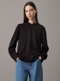 Black Relaxed Milano Jersey Hoodie  Women