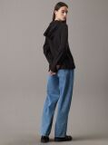 Black Relaxed Milano Jersey Hoodie  Women