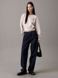 Grey Boxy Cotton Terry Sweatshirt  Women