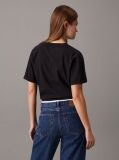 Black Relaxed Monogram T-shirt  Women