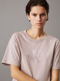 Grey Relaxed Monogram T-shirt  Women