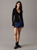 Black Slim Stretch Knit Cardigan  Women