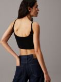 Black Stretch Knit Bralette Top  Women