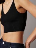 Black Stretch Knit Bralette Top  Women