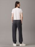 Black Washed Cotton Terry Joggers  Women