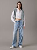 White Cropped Cotton Poplin Shirt  Women