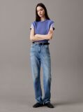 Denim High Rise Straight Jeans  Women