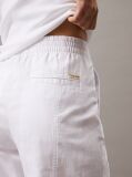White Soft Cotton Linen Trousers  Women