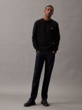Black Cotton Blend Fleece Sweatshirt  Men