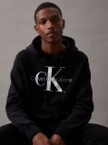Black Monogram Hoodie  Men
