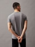 Γκρι Slim T-Shirt Με Μονόγραμμα  Άνδρας