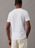 Λευκό Slim T-Shirt Με Μονόγραμμα Στη Τσέπη  Άνδρας