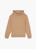 Brown Relaxed Logo Tape Hoodie  Men