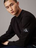 Black Monogram Badge Sweatshirt  Men
