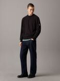 Black Monogram Badge Sweatshirt  Men