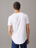 White Cotton Badge T-shirt  Men