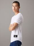 White Cotton Badge T-shirt  Men