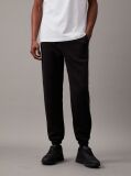 Black Logo Fleece Tape Joggers  Men