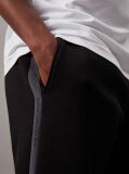 Black Logo Fleece Tape Joggers  Men