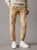 Beige Skinny Ripstop Cargo Pants  Men