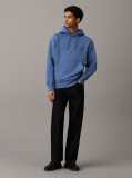 Μπλε Hoodie Από Χοντρό Fleece  Άνδρας