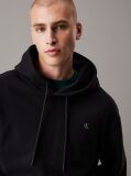 Μαύρο Hoodie Από Βαμβακερό Terry  Άνδρας
