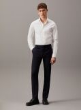 White Slim Poplin Dress Shirt  Men