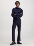 Blue Slim Poplin Dress Shirt  Men