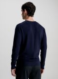 Μπλε Πουλόβερ Από Μαλλί Merino  Άνδρας