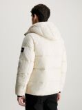 Beige Recycled Nylon Puffer Jacket  Men