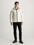 Beige Recycled Nylon Puffer Jacket  Men