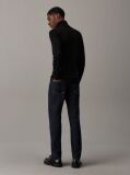 Black Merino Wool Roll Neck Jumper  Men