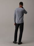 Grey Superior Wool Vneck Sweater  Men