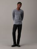 Grey Superior Wool Vneck Sweater  Men