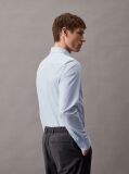 Blue Slim Poplin Stretch Shirt  Men